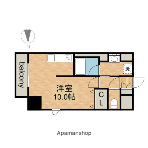 プロシード大須(ワンルーム/8階)の間取り写真