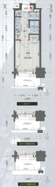 プレサンス名古屋STATIONアブソリュート(ワンルーム/11階)の間取り写真