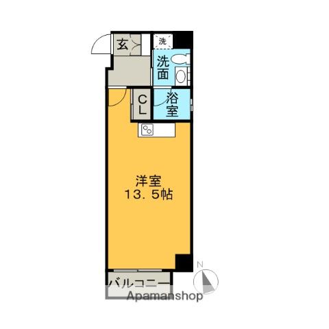 アーデン東別院(ワンルーム/8階)の間取り写真