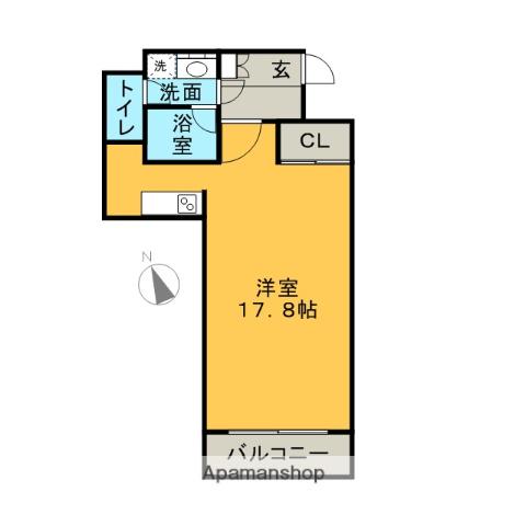 アーデン東別院(ワンルーム/3階)の間取り写真