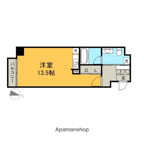 アーデン東別院(ワンルーム/3階)の間取り写真