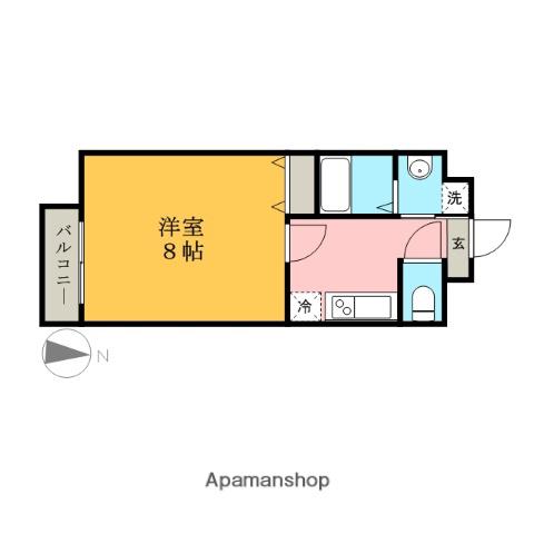 リアライズ沢下町Ⅰ(1K/2階)の間取り写真
