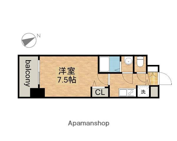 プレサンス上前津グレース(1K/11階)の間取り写真