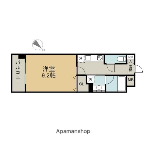 千種アヴァンギャルドプレイス(1K/2階)の間取り写真