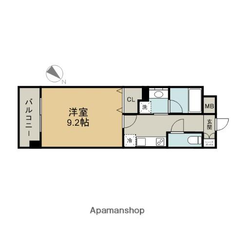 千種アヴァンギャルドプレイス(1K/9階)の間取り写真