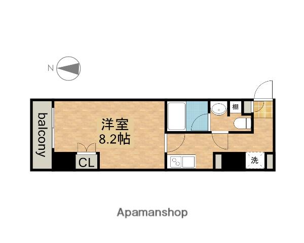COMFORTささしまライブ(1K/2階)の間取り写真