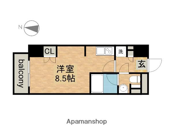 COMFORTささしまライブ(ワンルーム/2階)の間取り写真