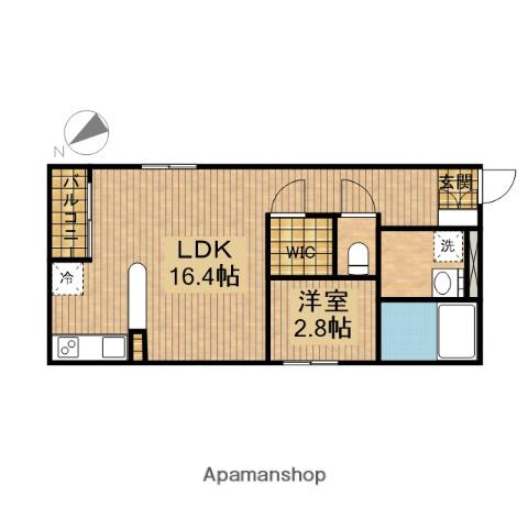 RADIANCE鶴舞(ワンルーム/2階)の間取り写真