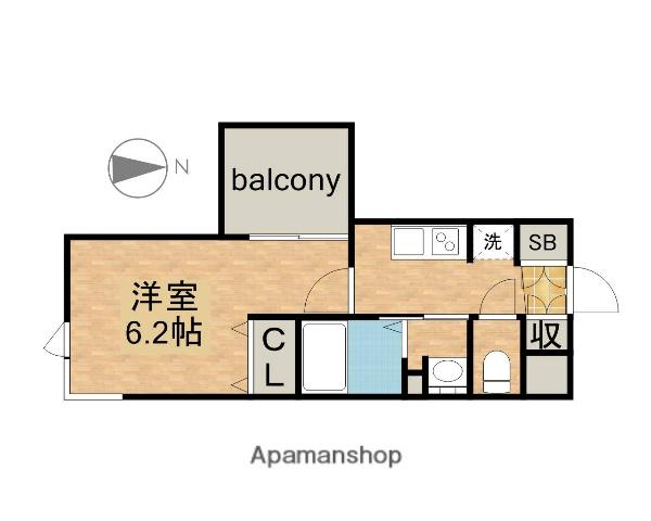 エステムコート名古屋栄プレシャス(1K/15階)の間取り写真