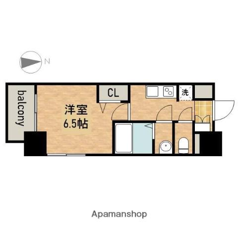 ファステート名古屋ラプソディ(1K/7階)の間取り写真