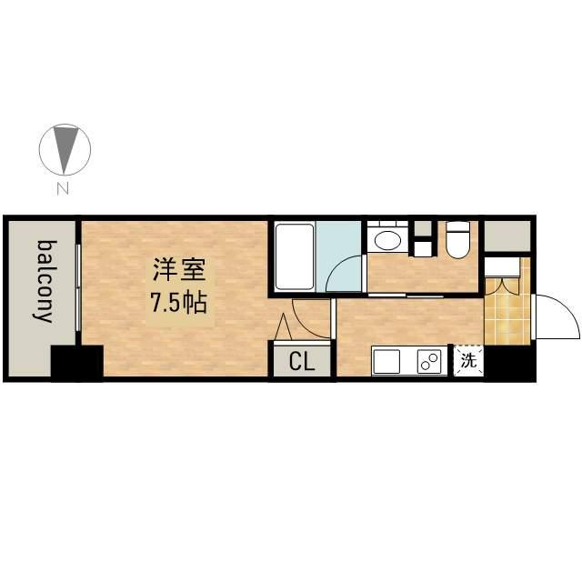 パークアクシス名古屋山王橋(1K/3階)の間取り写真