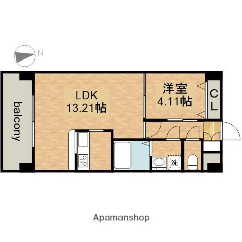 PRIMAL千種LUNO(1LDK/10階)の間取り写真