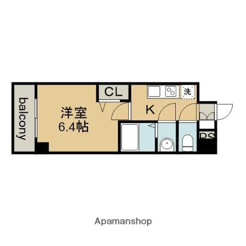 アステリ鶴舞ディオ(1K/15階)の間取り写真