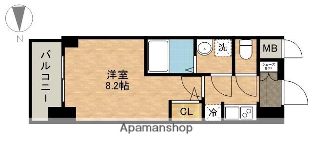 S-RESIDENCE熱田(1K/8階)の間取り写真