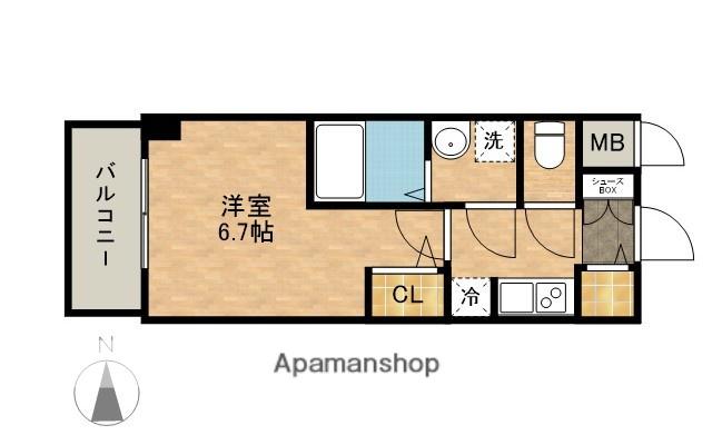 S-RESIDENCE熱田(1K/12階)の間取り写真