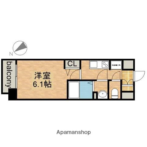 アステリ鶴舞トゥリア(1K/5階)の間取り写真