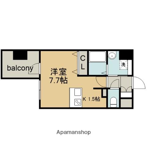 アドバンス名古屋モクシー(ワンルーム/15階)の間取り写真