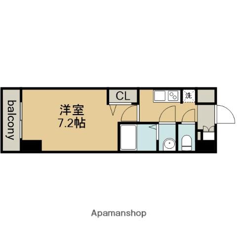 アドバンス名古屋モクシー(1K/3階)の間取り写真