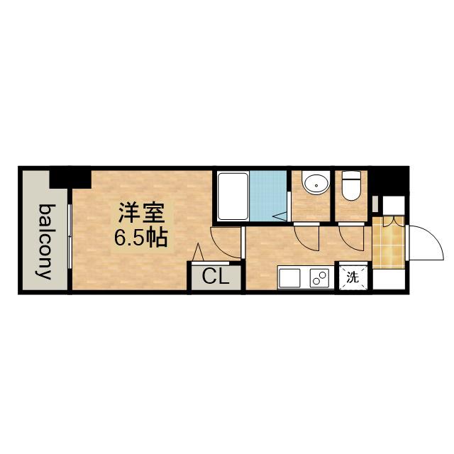 プレサンスTHE新栄(1K/11階)の間取り写真