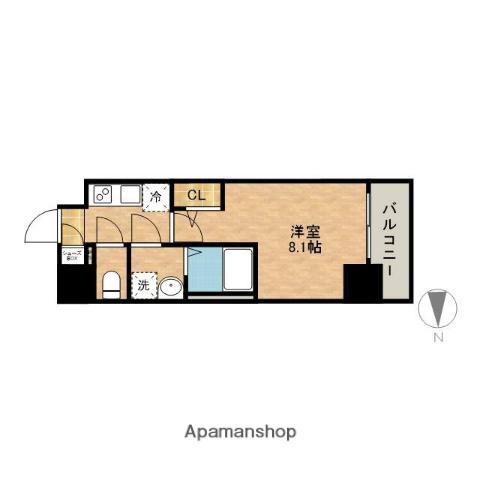 エスリード新栄マルス(1K/12階)の間取り写真