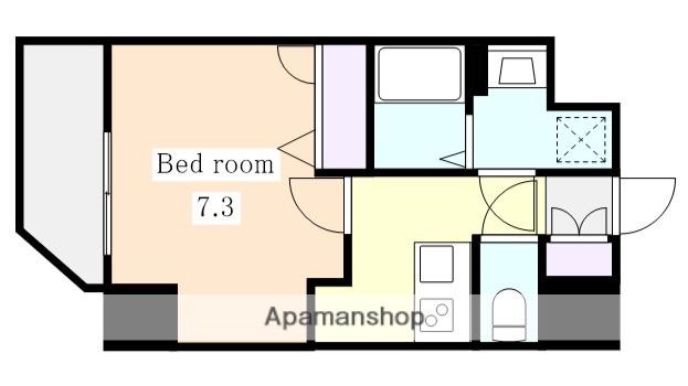 エスリード大須デュオ(1K/11階)の間取り写真