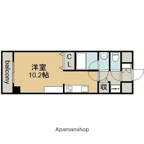 ノヴェル新栄(ワンルーム/7階)の間取り写真