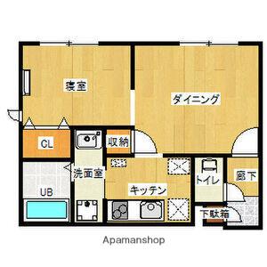 BRANCHE上前津(1LDK/3階)の間取り写真