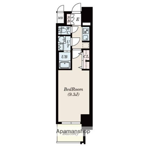 S-RESIDENCE鶴舞Ⅱ(1K/6階)の間取り写真
