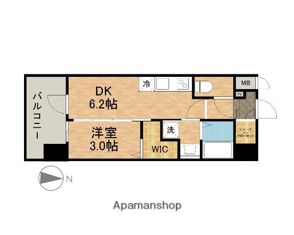 エステムコート名古屋セントリア(1DK/11階)の間取り写真