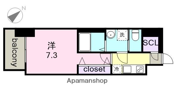 S-RESIDENCE名駅南(1K/5階)の間取り写真