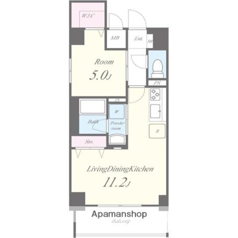 コンセール東桜(1LDK/1階)の間取り写真