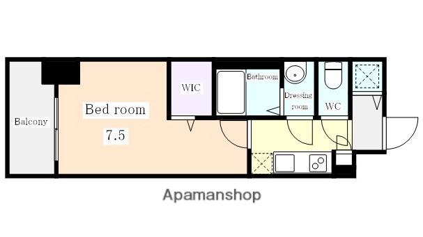 エスリード新栄プライム(1K/13階)の間取り写真