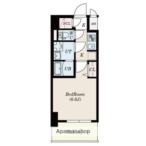 S-RESIDENCE上前津サウス(1K/4階)の間取り写真