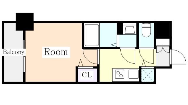 エステート金山(1K/5階)の間取り写真