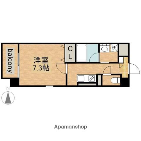 MX-Ⅳ(1K/5階)の間取り写真