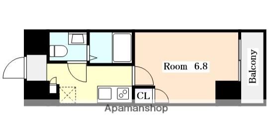 エルザビル名古屋駅前(1K/7階)の間取り写真