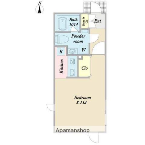 BRANCHE御器所(ワンルーム/3階)の間取り写真