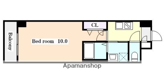 ファーニッシュ山王(1K/2階)の間取り写真
