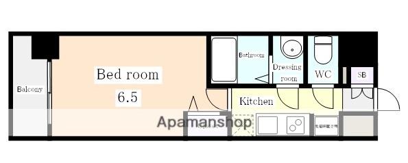 メイクス今池PRIME(1K/6階)の間取り写真