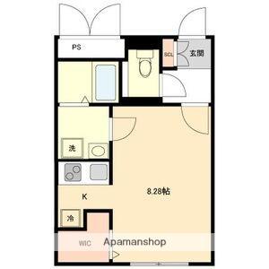 BRANCHE桜山Ⅲ(1K/5階)の間取り写真