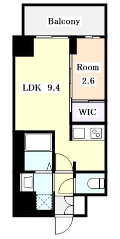 プレサンス鶴舞パークグラッド(1LDK/5階)の間取り写真