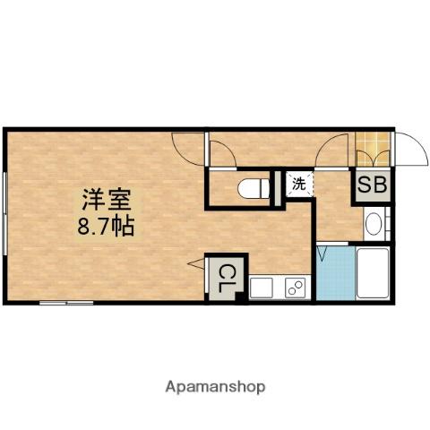 LUORE吹上(1K/3階)の間取り写真