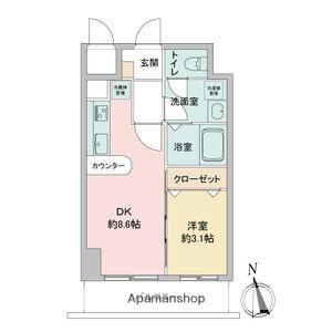 LA DOUCEUR今池(1LDK/10階)の間取り写真