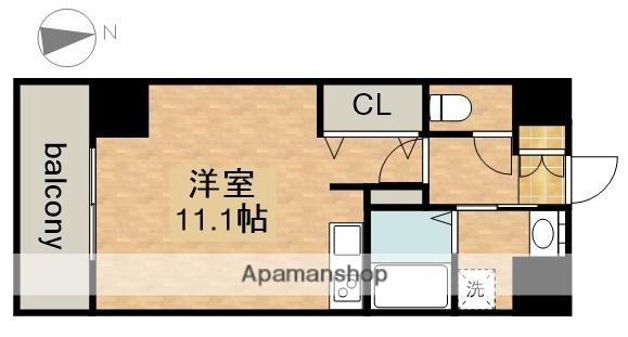 SHOKEN RESIDENCE名古屋今池(ワンルーム/6階)の間取り写真