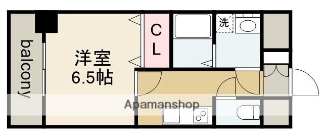 LA DOUCEUR今池南(1K/3階)の間取り写真