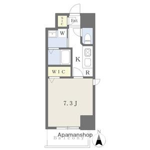 プレイズシード御器所ウエスト(1K/11階)の間取り写真