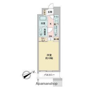 ドゥーエ千種(ワンルーム/8階)の間取り写真