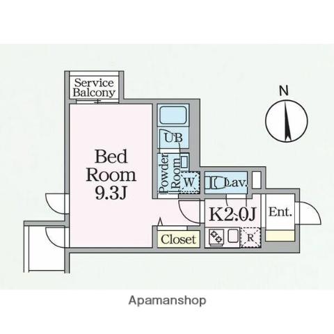 E-CITY大須(1K/6階)の間取り写真