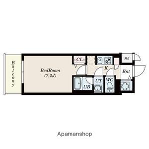 エス・キュート 丸の内(1K/12階)の間取り写真