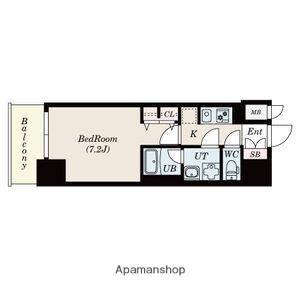 エス・キュート 丸の内(1K/15階)の間取り写真